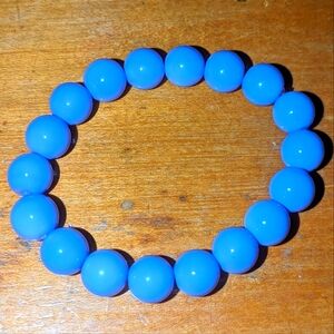 Big Purple Glass Bead bracelet